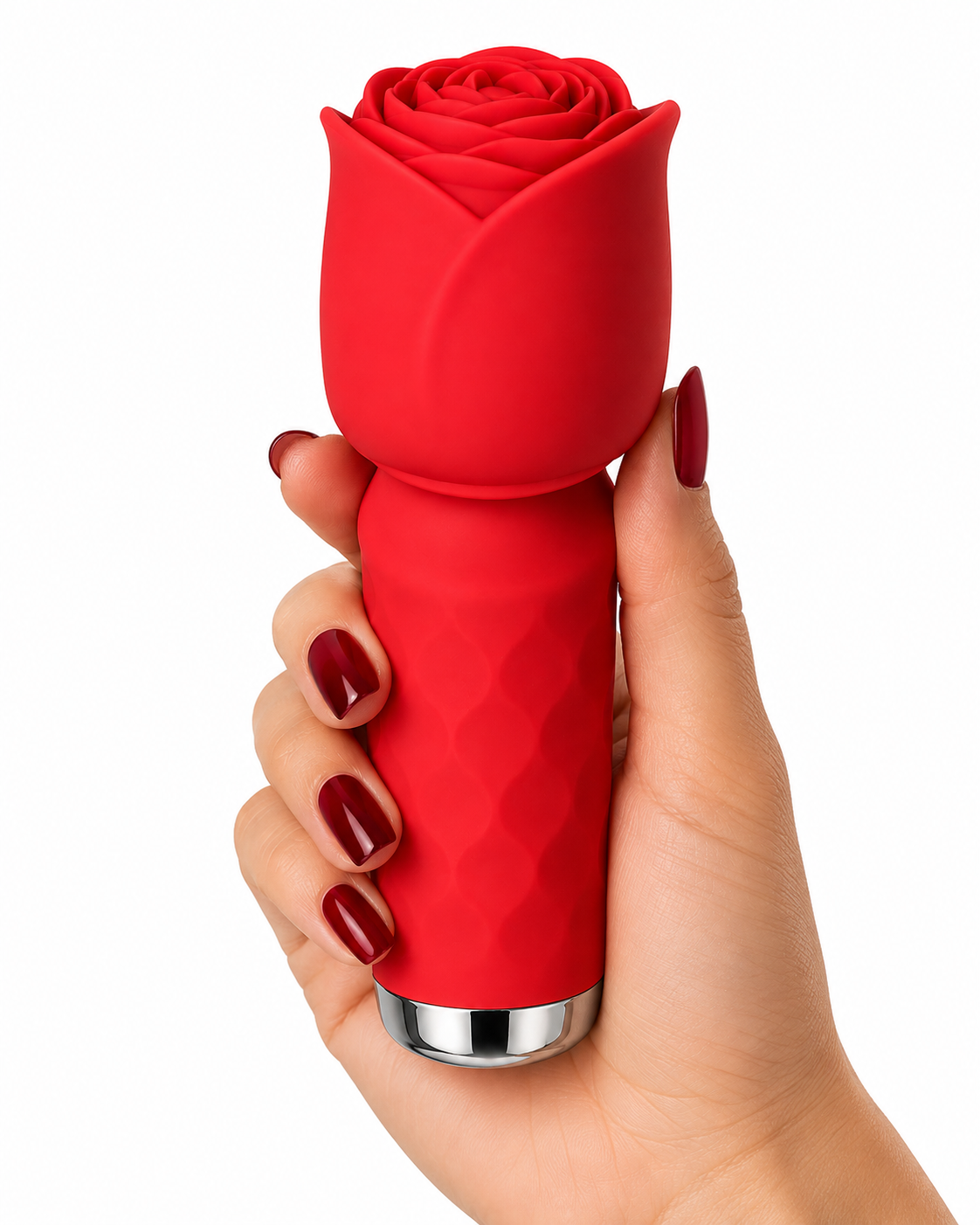 Mini Rose Wand Vibrator – Rechargeable Petite Vibrator