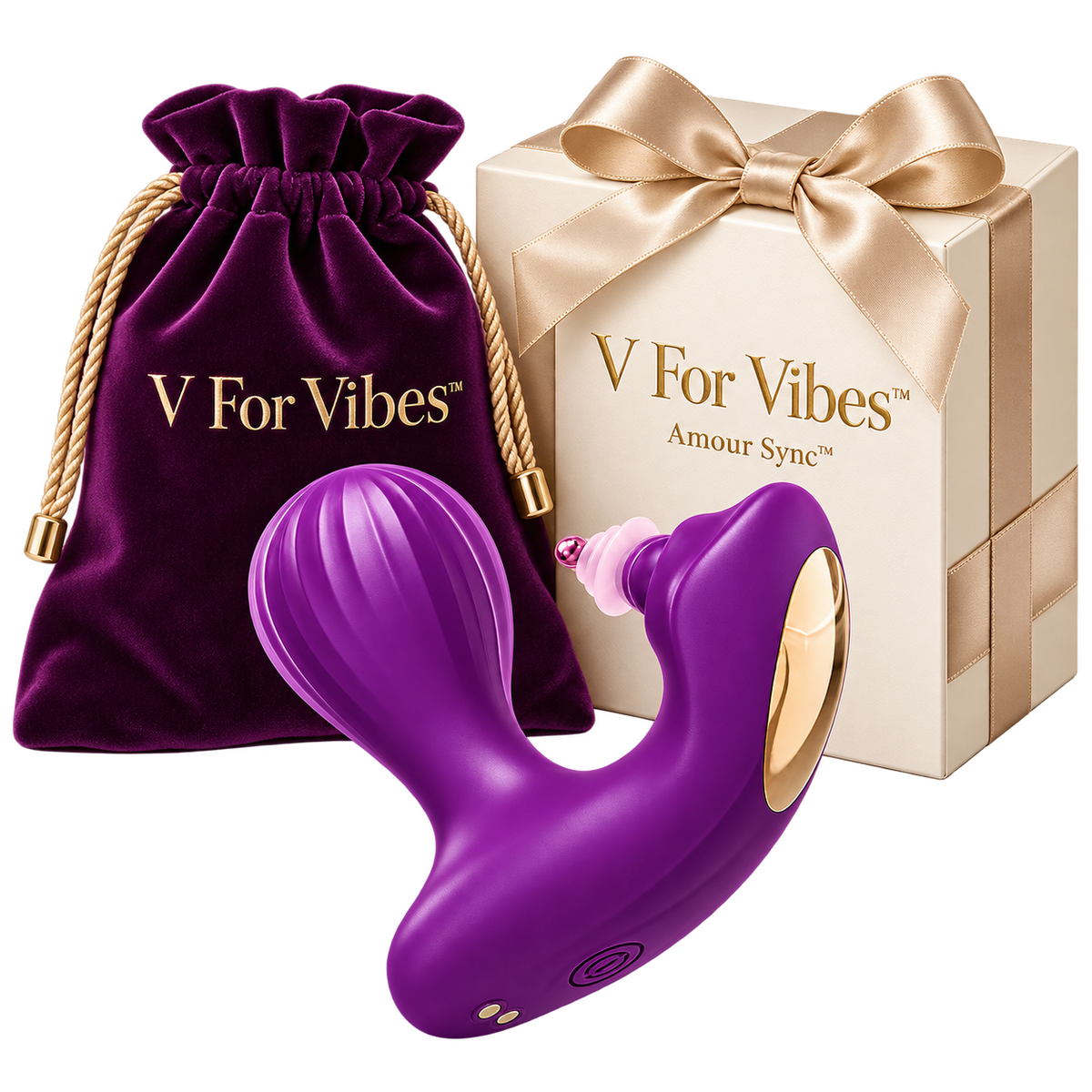 Amour Sync™ by V For Vibes™ App-Controlled Wearable Clitoral & G-Spot Vibrator