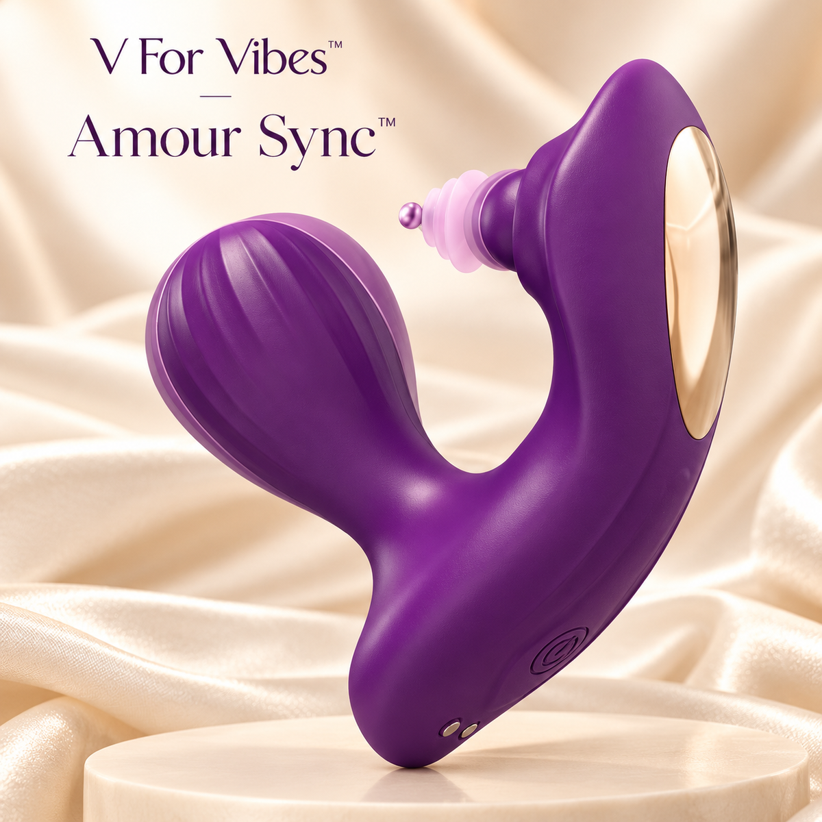 Amour Sync™ by V For Vibes™ App-Controlled Wearable Clitoral & G-Spot Vibrator