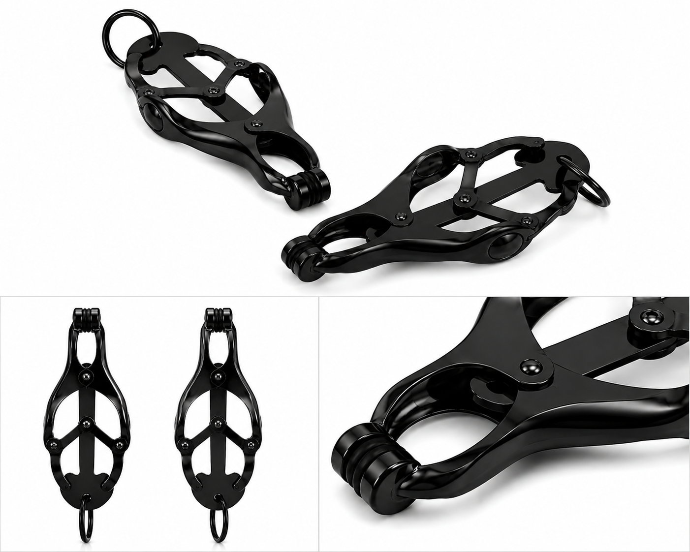 Japanese Clover Nipple Clamps – Adjustable Clover Clamps for BDSM & Sensory Play