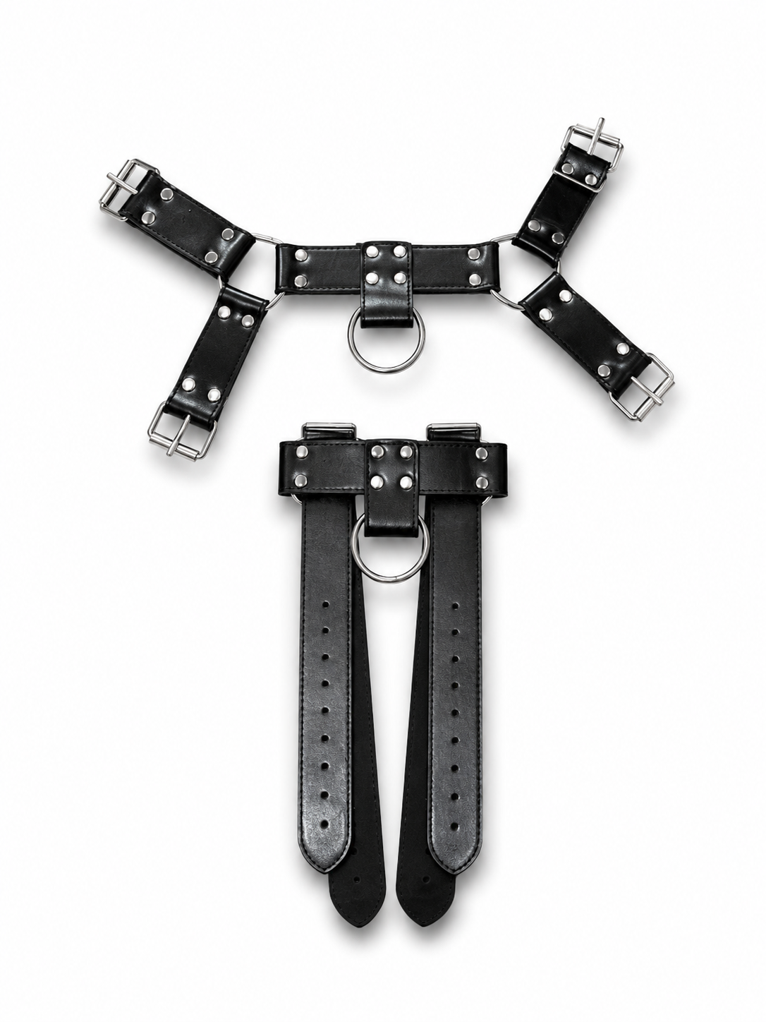 Luxury Bondage Chest Harness – Black Adjustable Strap Harness