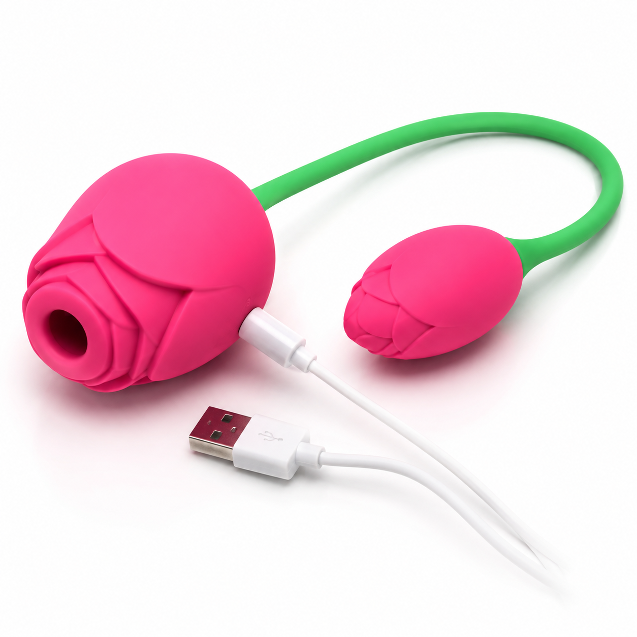 Lucina Tulip Vibrator – 15X Rechargeable Pressure Wave & Vibrating Tulip