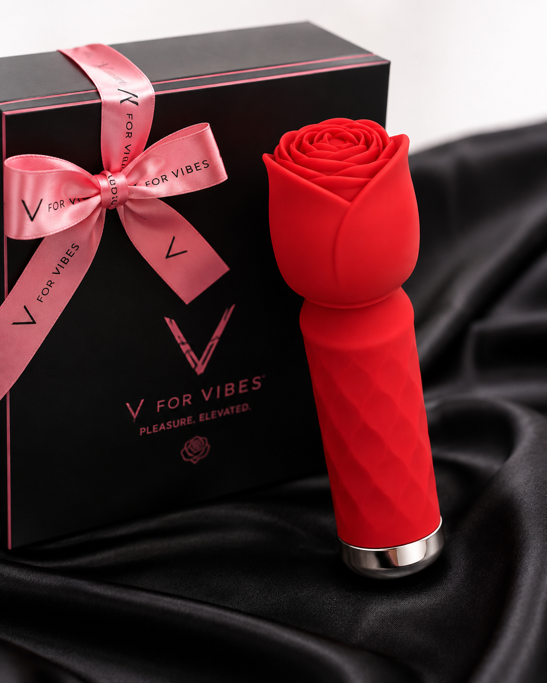 Mini Rose Wand Vibrator – Rechargeable Petite Vibrator