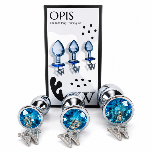 Opis - 3 piece luxury gem butt plug & anal training kit by V For Vibes.