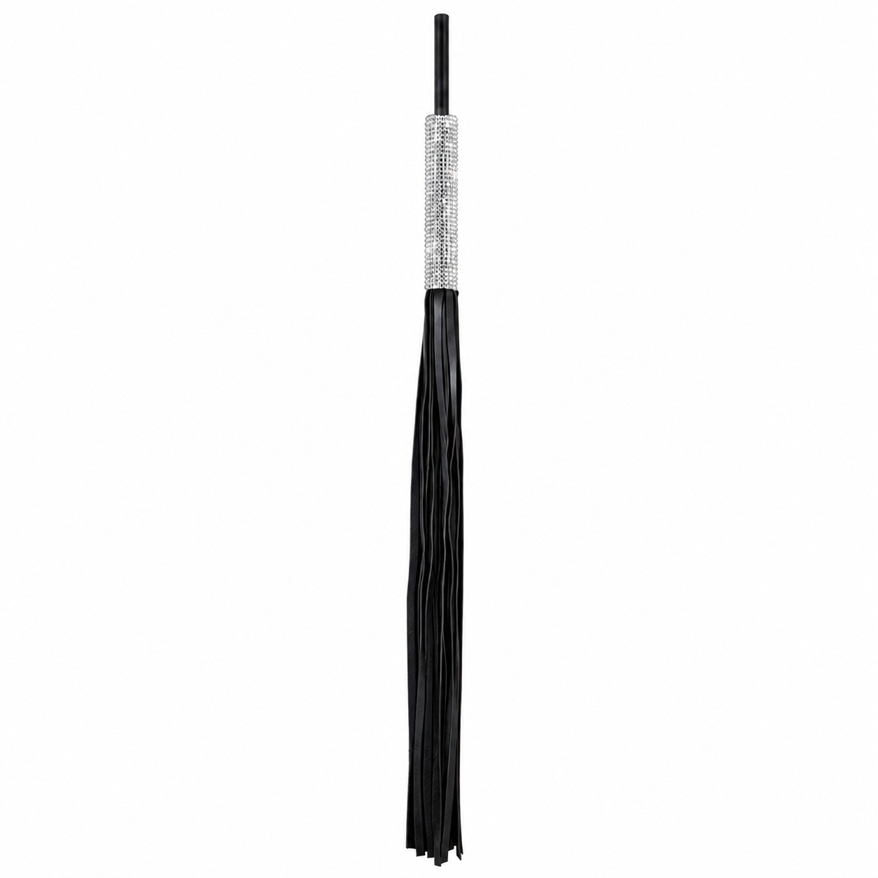 Tyche - Black Vegan Leather Sex Whip, Spanking Toy