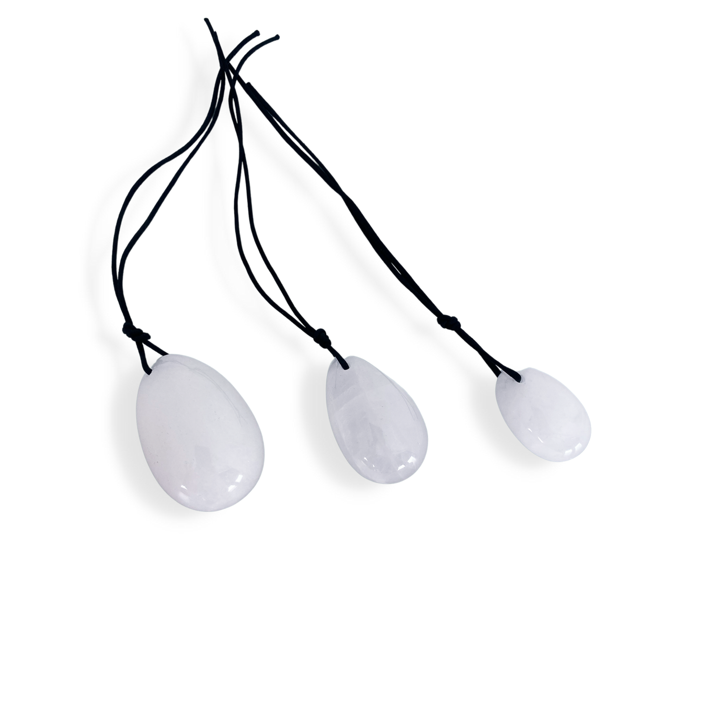 Enlightenment Rose Quartz Egg Set - HARMONIA.