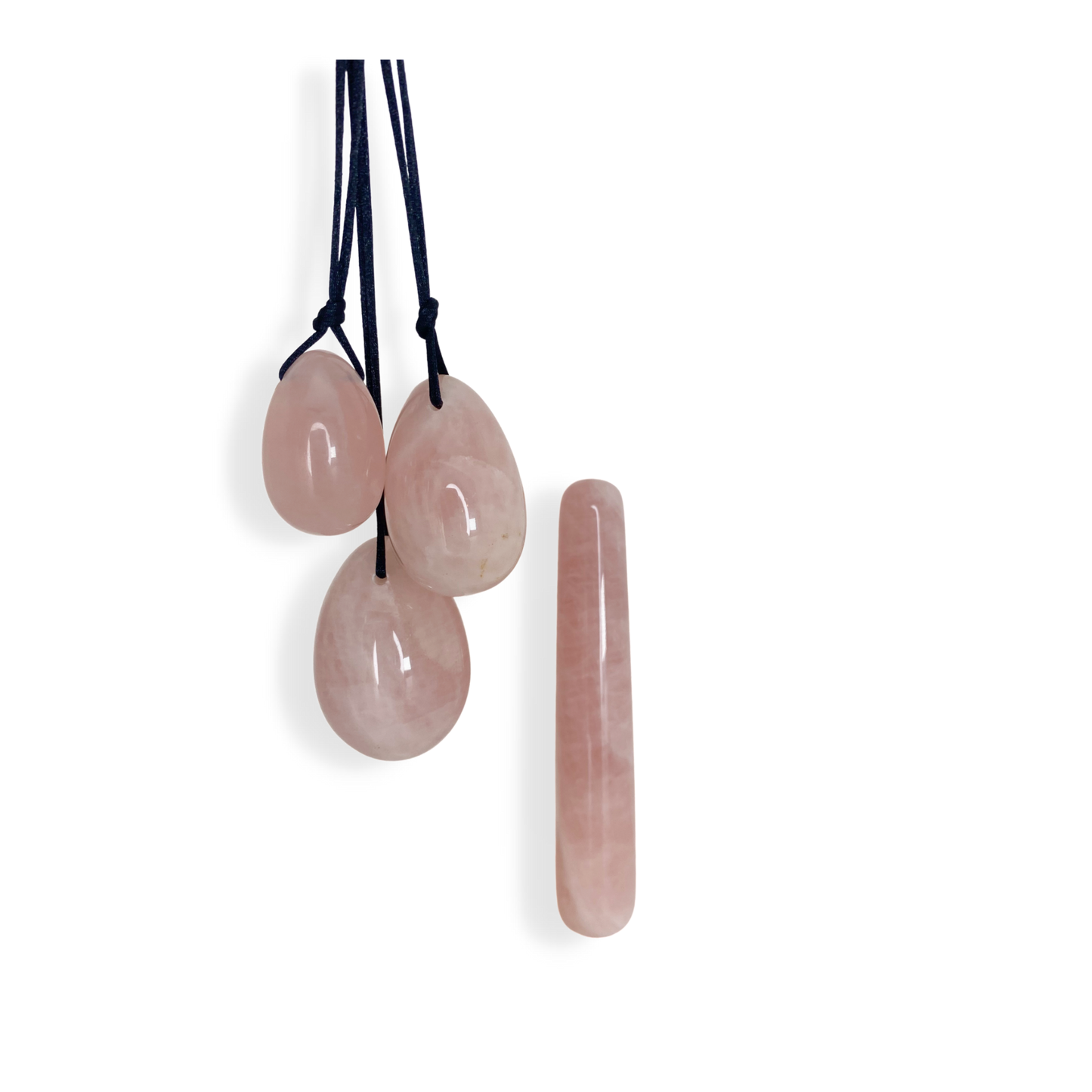 Enlightenment Rose Quartz Egg Set - HARMONIA.