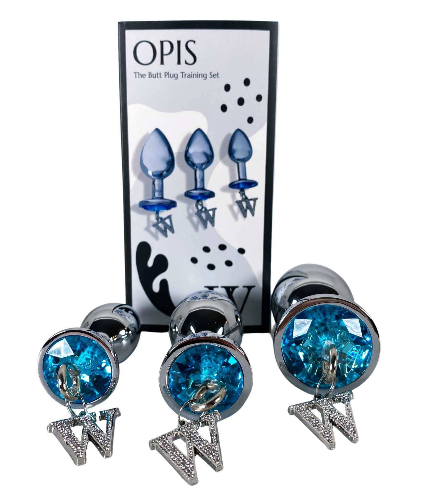 Opis - 3 piece luxury gem butt plug & anal training kit by V For Vibes.