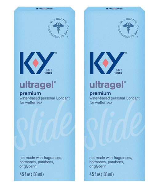 K-Y UltraGel Personal Water Based Lubricant, 4.5 Ounce (Pack of 2)