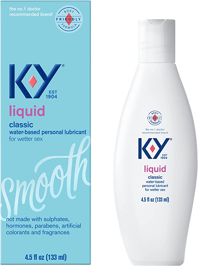 K-Y Liquid Personal Water Based Lubricant, 4.5 Ounce