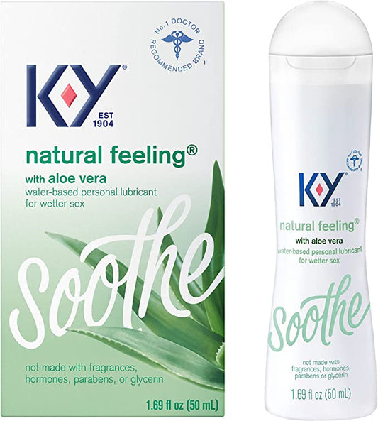 K-Y Natural Feeling Personal Lubricant Gel With Aloe Vera 1.69 oz