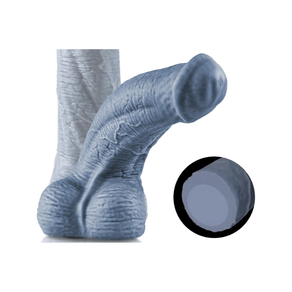 Priapus™ 11-Inch Extra-Large Thick Dildo – 3-Inch Diameter Dual-Density Silicone Fantasy Dildo with Knot, Textured Design and Strong Suction Cup