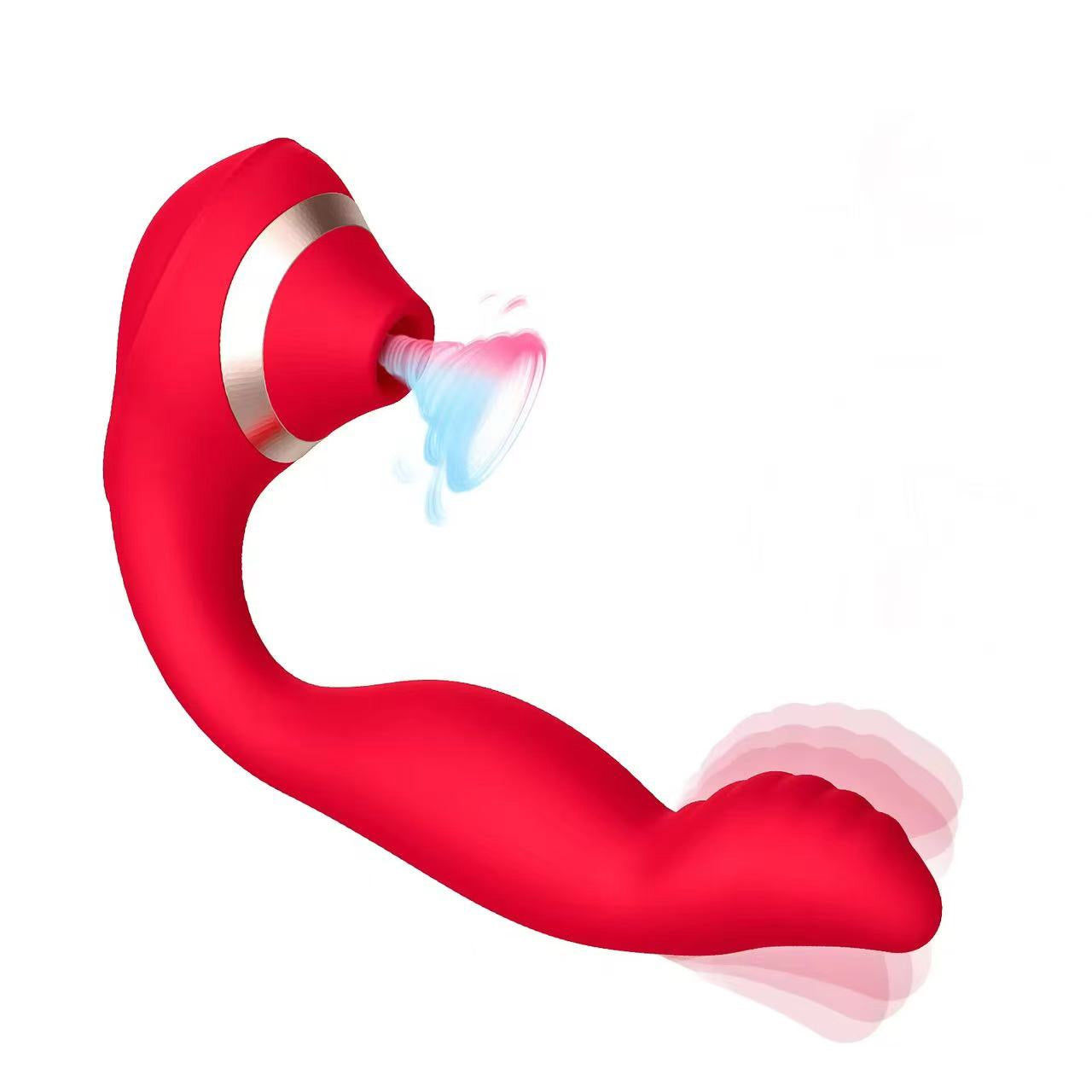 Rubra™ — Luxury Red Clitoral Suction Vibrator