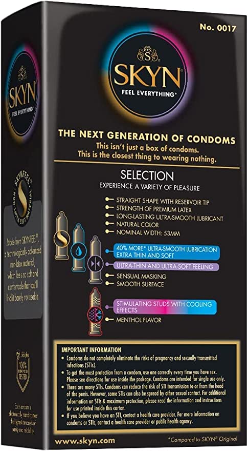 SKYN Selection Condoms, 12 Count