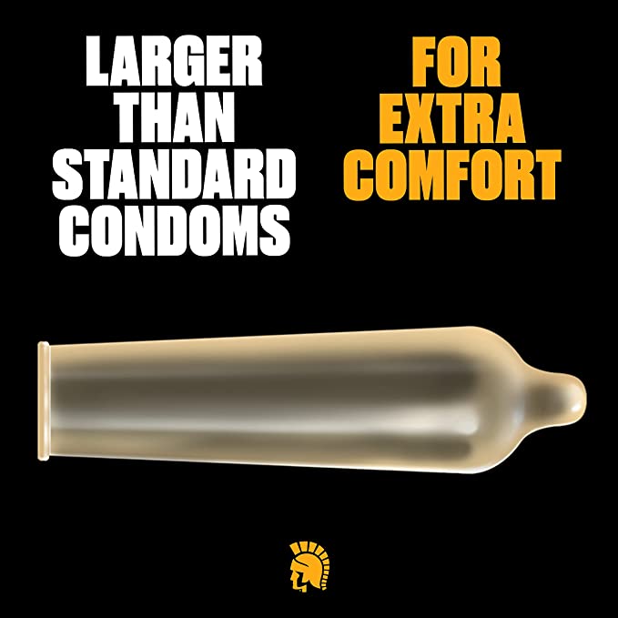 Trojan Magnum Lubricated Latex Large Size Condoms 36 Count