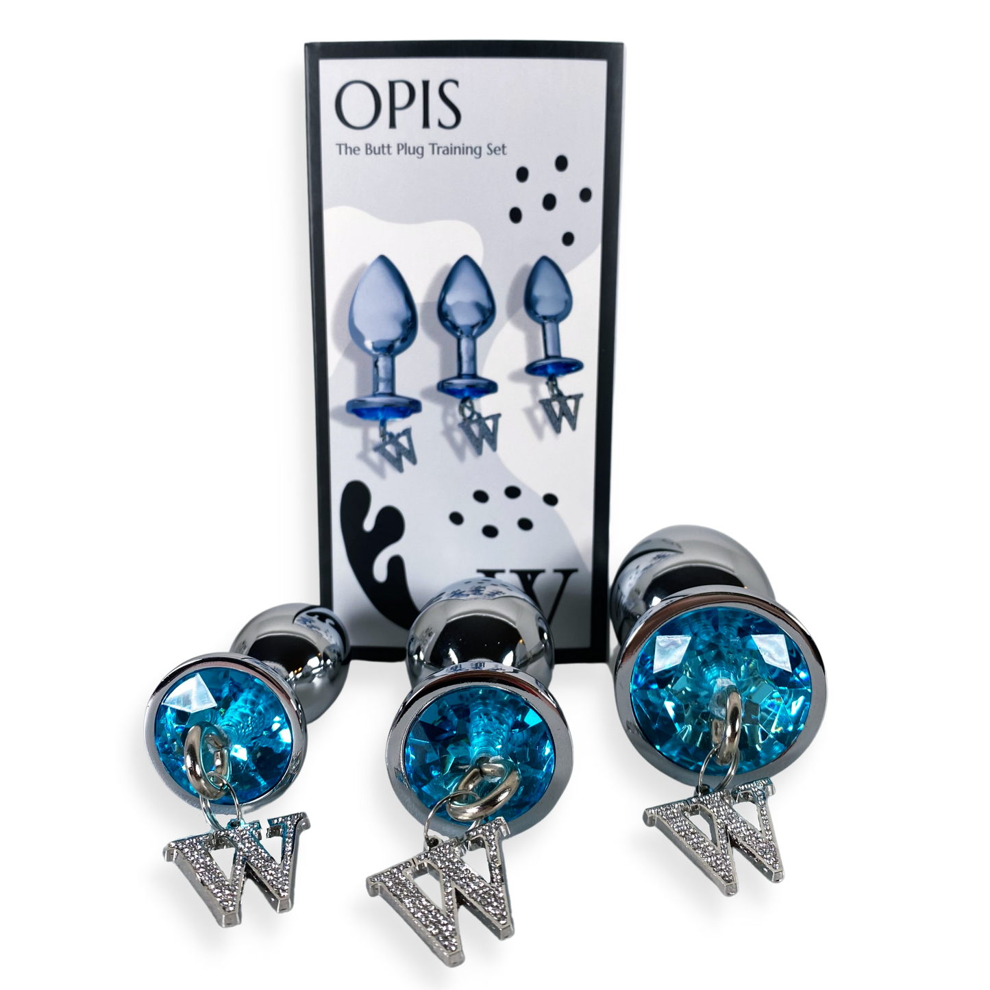 Opis - 3 piece luxury gem butt plug & anal training kit by V For Vibes.