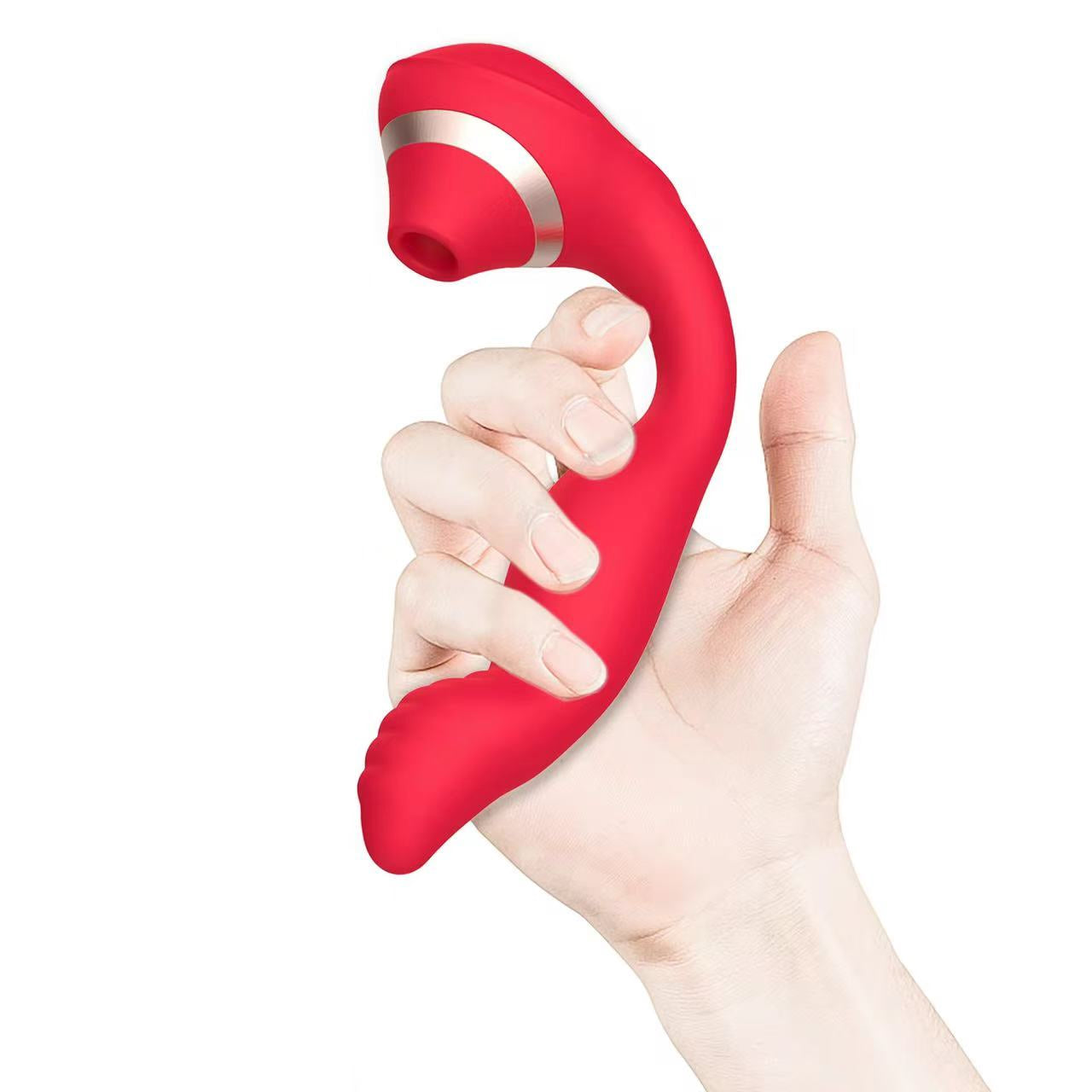 Rubra™ — Luxury Red Clitoral Suction Vibrator