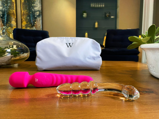 Sex Toy Collection: Venus Wand Vibrator & Ceres Glass Dildo